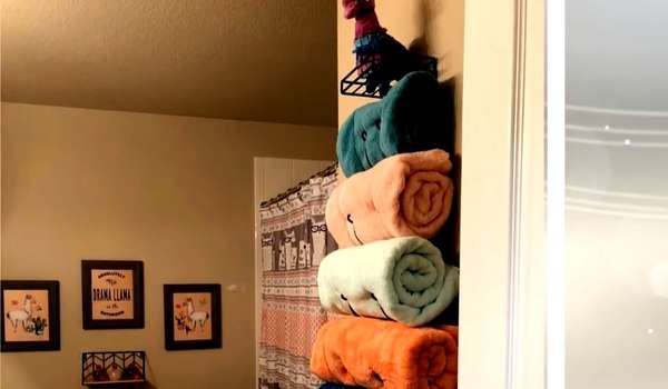 Add a Stacked Towel Storage 