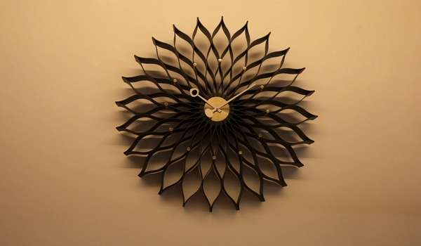 Add a Sunflower-Shaped Clocks For Bedroom