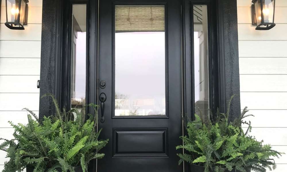 Black and White Very Small Front Porch Ideas