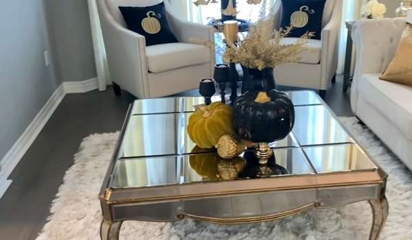 Coffee Table For Black White and Gold Living Room