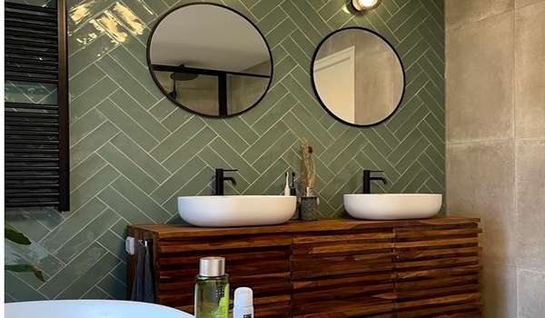 Emerald Green Bathroom Vanity