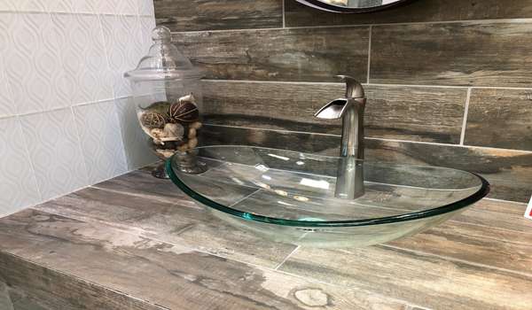 Modern Crystal Bathroom Sink