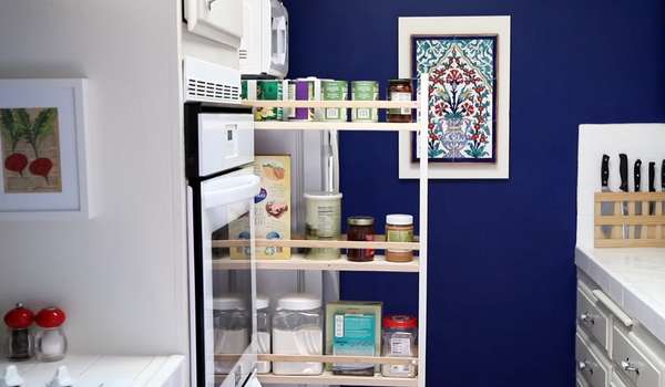 Organize Dishes in Narrow Kitchen Cabinet