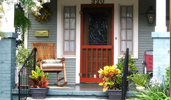 Porch Full of Petunias Flower Bed