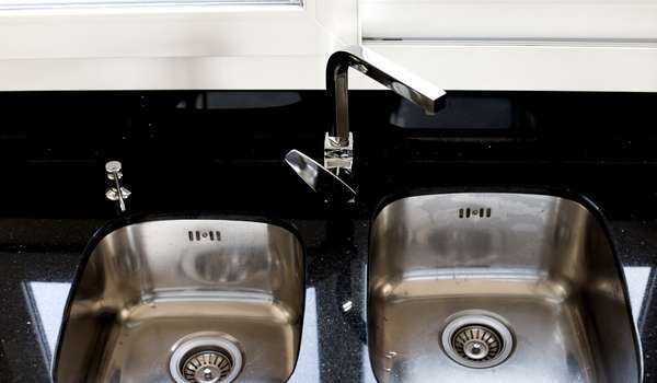 Sharply Angled Kitchen Faucet