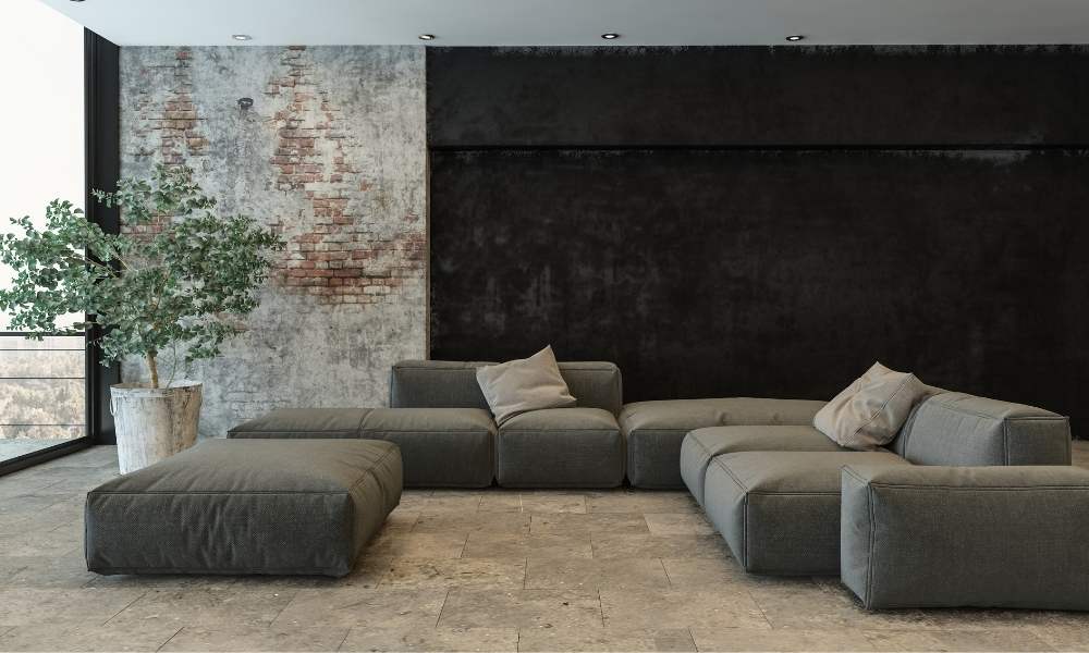 Stark Minimalist for Black Sofa Living Room Decorating Ideas