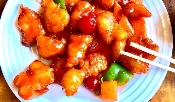 Sweet and Sour Chicken Balls Make's in Deep Fryer