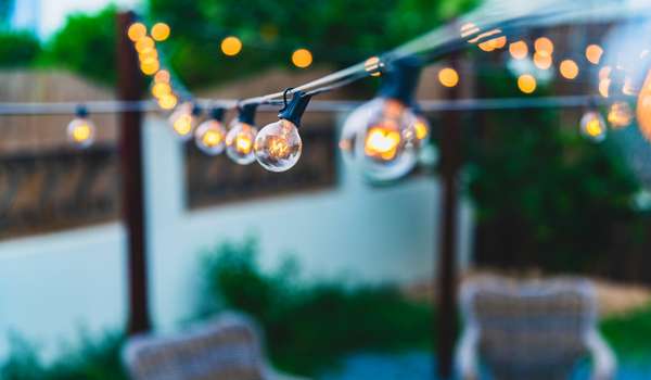 Use String-Light For Small Patio