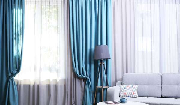 Use a Combine curtains and blinds