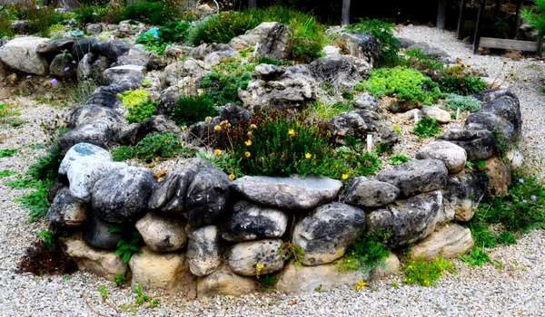 Add Large Rocks Raised Bed