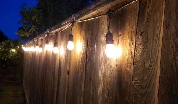 Bistro Pool Fence Lighting Ideas
