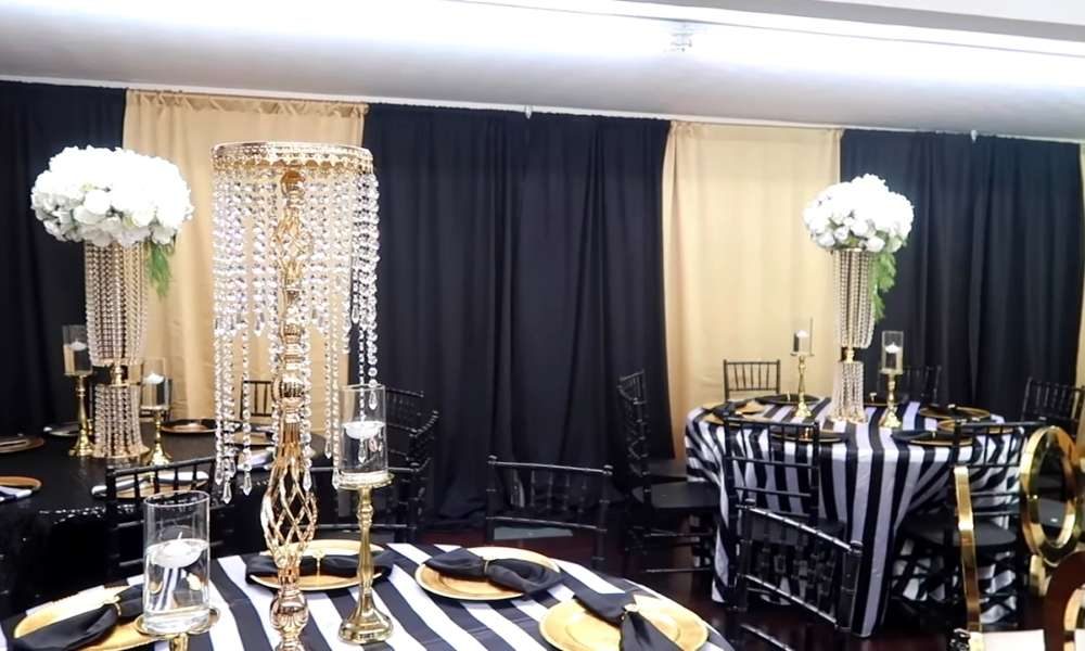 Black White and Gold Decor Ideas For Party