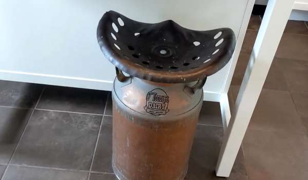 Make a Couple Stools With Milk Can