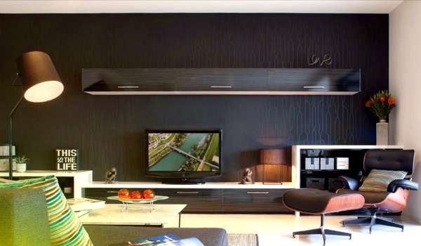 Modern Black Gold and Silver Living Room Decor