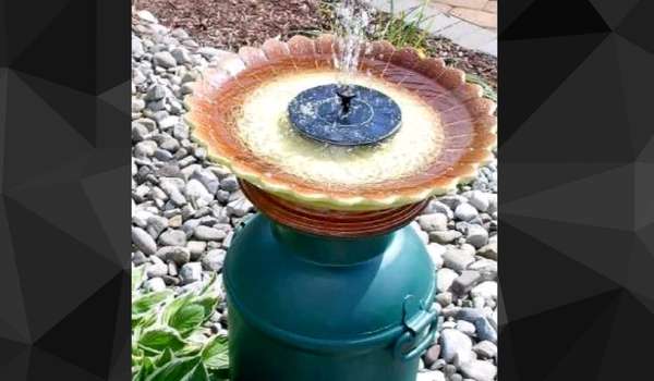 Old Milk Can Water Feature Decoration Ideas