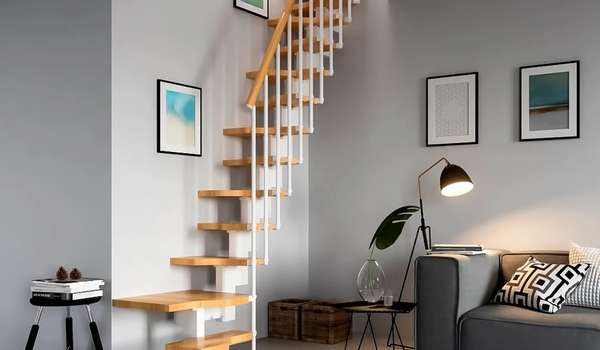 Portrait Wall For Narrow Enclosed Staircase