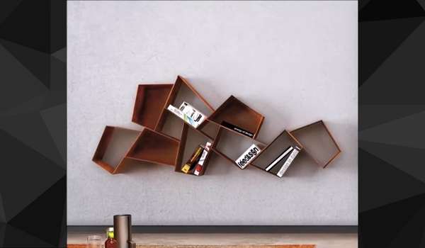 Wall-Mounted Bookshelf