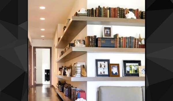 Wall to Wall Bookshelf Ideas for Small Living Room
