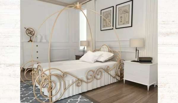 White and Gold Baby Bedroom