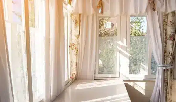Matching Prints Curtain Ideas For Wide Windows
