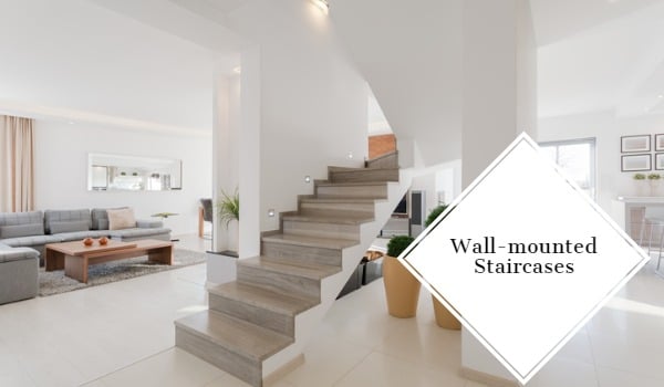 Wall-mounted Staircase for small space 