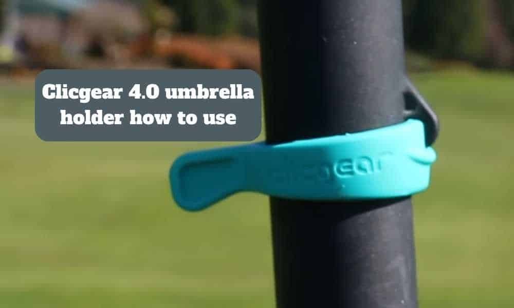 Clicgear 4.0 umbrella holder how to use